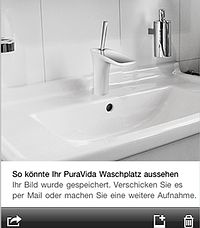 Einfach virtuell ausprobieren, wie die PuraVida am heimischen Waschplatz wirkt