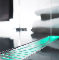 ACO Showerdrain Lightline macht Duschen zum sinnlichen Erlebnis