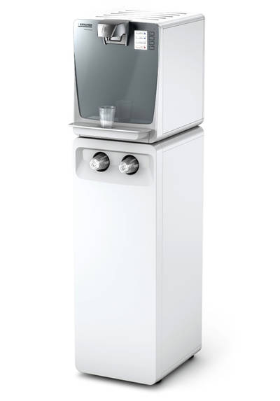 Die neuen Kärcher WPD-Wasserspender produzieren hygienisch reines Wasser in jeder Form: ungekühlt oder gekühlt (mit oder ohne Kohlensäure) und heiß