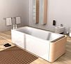 Die Moments-Badewanne bietet Stauraum
