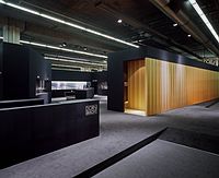 Der Stand überzeugte durch eine klare, skulpturale Formensprache Der Stand überzeugte durch eine klare, skulpturale Formensprache