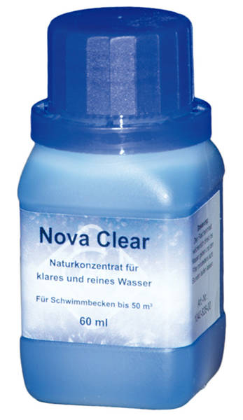 Wer klares Wasser genießen möchte muss flocken. Mit NOVA Clear bietet dinotec eine reines Naturprodukt zur manuellen Zugabe