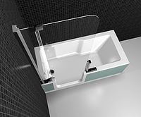 Vollwertiges Duschen und Baden in der Artweger Twinline 2