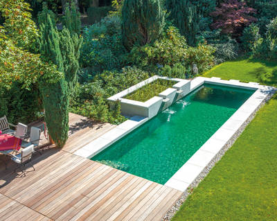 Balena präsentiert seine Kompetenz im Bau von Natur-Pools, Schwimm- und Gartenteichen