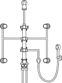 Das xTOOL-Modul erm�glicht eine �bersichtliche Anbindung mehrerer Brausen mit kurzen Leitungswegen und geringstm�glichen Druckverlusten