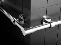 Aquarail von Kaja erlaubt durch einfaches Zusammenstecken der einzelnen Elemente die Gestaltung benutzerfreundlicher Badezimmer mit mehreren Wasser-Entnahmestellen