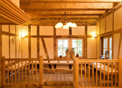 Die typisch westfälische „Upkamer“ dient den Saunagästen als Ruhebereich