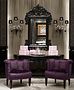 Stoff bespannte Wände und luxuriöses Interieur Stoff bespannte Wände und luxuriöses Interieur