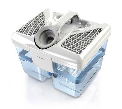 Thomas Aqua-Filter-Box bindet Schmutz, Staub und Tierhaare in Wasser