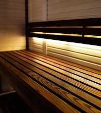 LEDs sorgen f�r "Stimmung" in der Impression Sauna von Tyl�