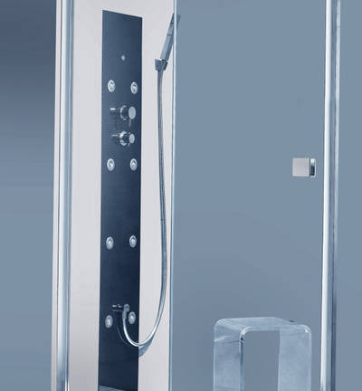 Die neue Massage- und Wellnessdusche Tenso von Sealskin mit acht einzeln verstellbaren Düsen