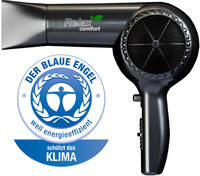 Mit Apothekenzulassung und jetzt auch ausgezeichnet mit dem Öko-Siegel "Blauer Engel": Relax comfort - super leise auch bei voller Leistung, schonend für Haare und Kopfhaut, energiesparend und effizient