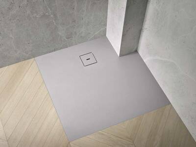 Neu im HSK Sortiment und sehr gefragt sind superflache Duschwannen in edler Steinoptik