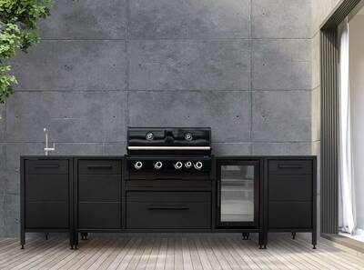 Technische Perfektion und eine hochwertige Verarbeitung made in Germany, jede Menge Möglichkeiten und mit Liebe zum Detail: Outdoor-Küchen sind sehr gefragt: z. B. dieser elegante und hochfunktionale BBQ-Monolith