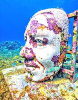 Das Herzstück von Below Saint Lucia ist eine Sammlung von 31 Unterwasserskulpturen, die Persönlichkeiten und Gemeinschaften würdigen., Foto: ©Ronald-Raoul-Below-Saint-Lucia