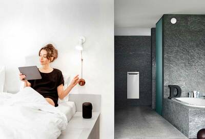 Mit einem einfachen Sprachbefehl kann Zehnder Zenia zukünftig zur Schnellaufheizung des Bades beispielsweise vom Schlafzimmer aus aktiviert werden