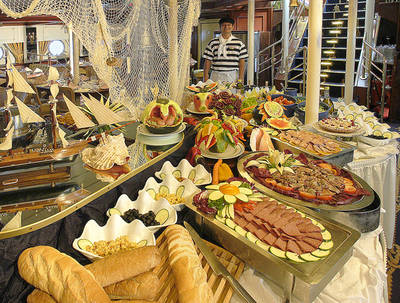 Auch in kulinarischer Hinsicht müssen die Passagiere auf nichts verzichten