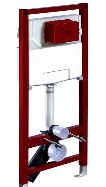 Die SCHELL WC-Module MONTUS mit Unterputz-Spülkasten nutzen eine Zweimengenspülung und einen verzögerten Füllvorgang. Dadurch werden etwa 0,5 Liter pro Spülung eingespart