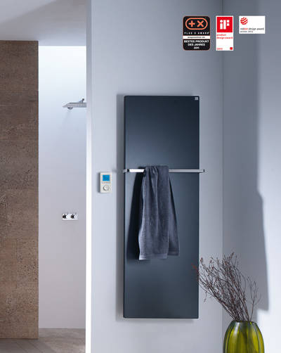 Der Elektro Design-Heizkröper Zehnder Fina ist eine flexible und ökonomische Lösung, unabhängig von der Warmwasser-Zentralheizung