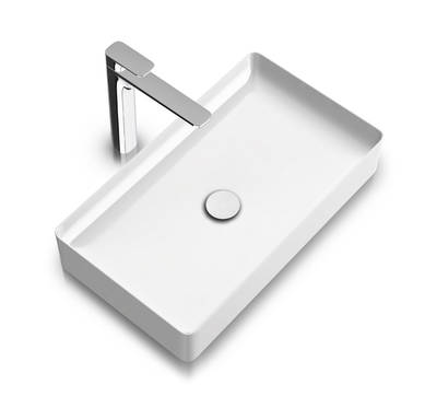 Die neuen Waschtischschalen aus SaphirKeramik von Laufen revolutionieren das Design am Waschplatz. Dazu paßt perfekt die Armatur Cityplus von Laufen