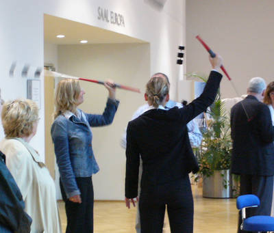 Der Trainingsstab Propriomed verspricht Fitness durch 5-Minuten-Training