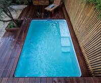 Klein aber oho! Die Mini-Pools von Piscines Magiline sind ideal für kleine Gärten und wenig Platz