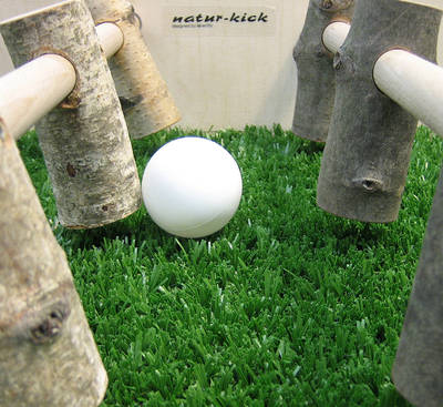 Green-kick gibt es auf Wunsch mit echtem Stadion-Rollrasen