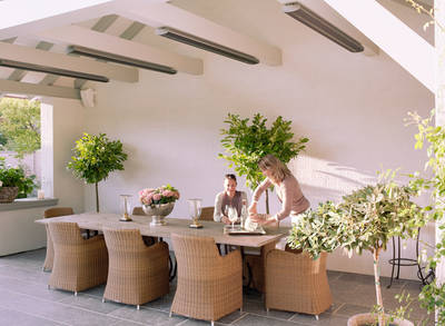 Heatstrip bietet Strahlungswärme mit einer Reichweite von bis zu drei Metern