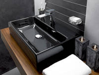 Black und beautyfull – bildschöner Waschplatz Edition Memento. Die Becken gibt es auch in weiß