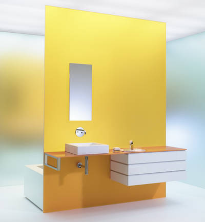 Strenge Formen, frische Farben – auch das bietet das Alape-System