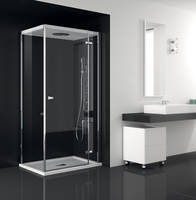 Die Dusche Chapeau von Teuco hält Wärme und Wasserdampf in der Kabine