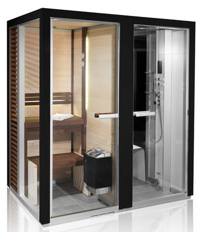 Sauna links oder rechts, verschiedene Größen: Tylö Impression Twin erlaubt viele individuelle Varianten