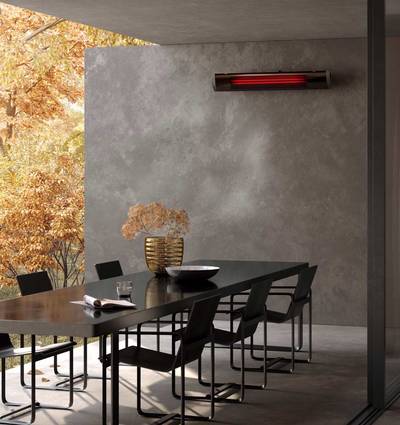 Neuer Terrassenstrahler Heatscope Pure sorgt für effiziente und lichtreduzierte Wärme