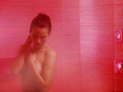 Die Funktionen der Grohe Spa F-digital Deluxe bieten ein breites Spektrum an regel- und kombinierbaren Wellnessoptionen via Grohe Spa App