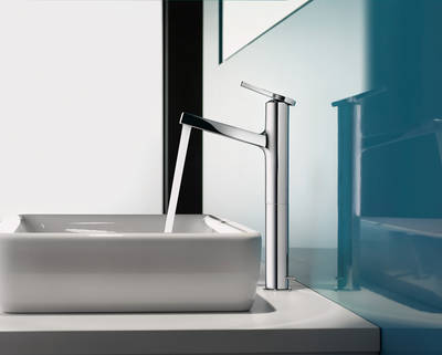 Formvollendet und ökologisch sinnvoll spart die KWC Ava bis zu 30 % Wasser