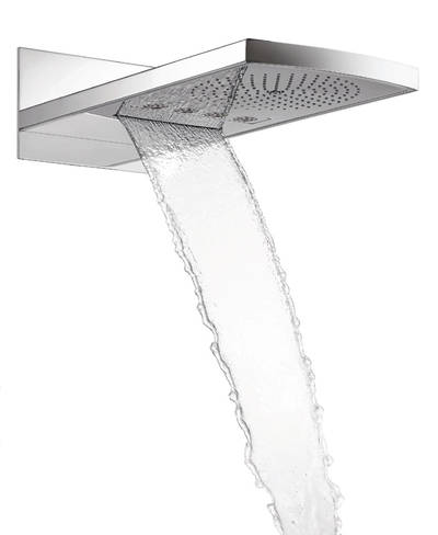 "Rain Splash" ergießt sich wie ein Wasserfall über den Duschenden