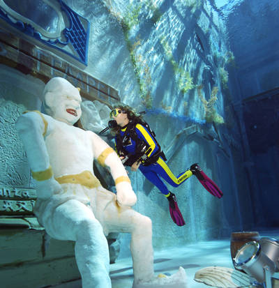 Die Tauchschule bietet alles vom Einsteigerkurs bis zur Profiausbildung