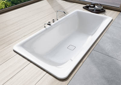 Die Design Badewanne Incava von Kaldewei bietet viel Platz - auch für das Baden zu zweit