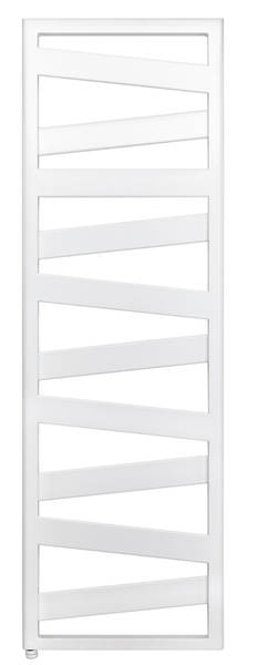 Der Design-Heizkörper Zehnder Ribbon überzeugt durch seine dynamische, moderne Optik und bietet zugleich viel Platz für Hand- und Badetücher