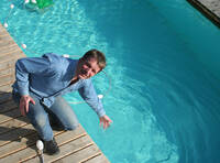 Swimming-Teich-Pionier Peter Petrich und seine neue Erfindung: der Biotop Pool