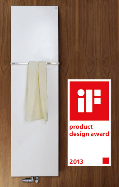 Der Badheizkörper Zehnder Fina erhielt mit dem iF product design award die dritte Auszeichnung in Folge