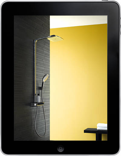 Die Hansgrohe iPad Katalog App Version 2.0 ist ab sofort in 13 Sprachen kostenfrei bei iTunes erhältlich