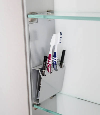 Sprinz Interio Line: Ob Kajal oder Zahnbürste, dank der praktischen Halterung liegt nichts mehr herum und bleibt hygienisch einwandfrei