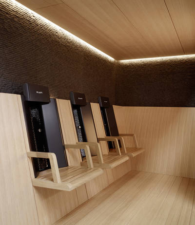 Sieger des Tiroler Cluster Awards Wellness 2012: Klafs Profi Oakstone, entwickelt von Klafs in Zusammenarbeit mit Physiotherm