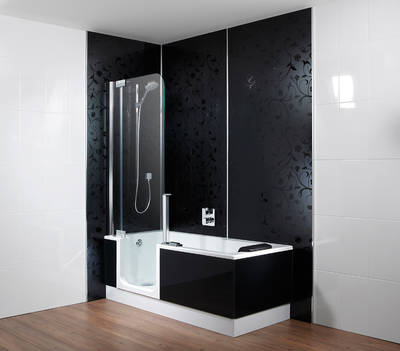 Mit der Artwall von Artweger sind neue Wände hinter Badewanne oder Dusche schnell und stressfrei realisiert