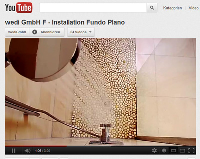 Auf einem eigenen Youtube-Kanal zeigt wedi informative Videos zu seinen innovaten Bauprodukten